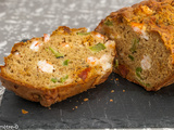 Cake salé au chorizo, crevettes et poivron vert