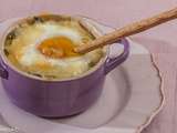 Cocotte d'oeuf au poireau et comté