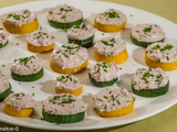 Courgettes apéro, mousse de sardine