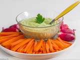 Crudités, crème de fèves et ricotta