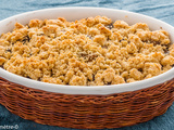 Crumble de boudins noirs aux pommes