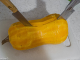 Cuisson de la courge butternut