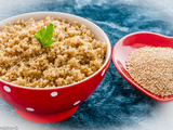 Cuisson du quinoa