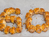 Feuilletés apéro aux saucisses (number cake apéro)