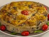 Frittata d'aubergines au thon