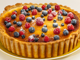 Gâteau au fromage blanc et aux fruits rouges