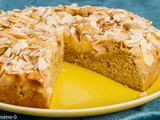 Gâteau aux pêches et aux amandes