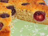 Gâteau cerises amande