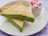 Gâteau de crêpes aux épinards et à la ricotta
