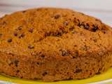 Gâteau du matin à la poire de terre (yacon), aux amandes et aux pépites de chocolat