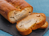 Gâteau du matin pêches amande
