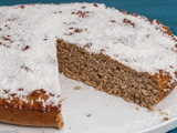 Gâteau fondant aux châtaignes et à la noix de coco