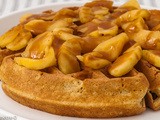 Gaufres aux pommes et au caramel au beurre salé