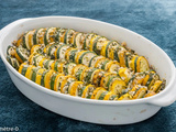 Gratin facile aux deux courgettes