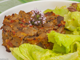 Hamburger d’aubergines aux herbes