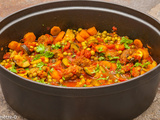 Légumes de printemps aux merguez façon tajine