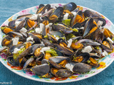 Moules aux brocolis et à la fêta