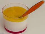 Panna cotta au coulis de mangue