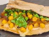 Pitas aux pois chiches et cheddar