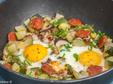 Poêlée automnale aux courgettes et aux coulemelles