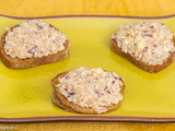 Rillettes marines sur blinis et pain de seigle (apéro vegan)