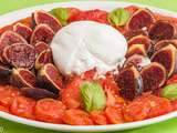 Salade caprese aux figues