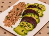 Salade d'avocat, betterave et thon