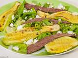 Salade de boeuf aux courgettes et à la fêta