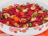 Salade de carottes et betteraves nouvelles