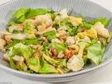 Salade de chou fleur, avocat et crevettes