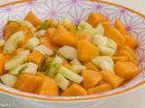 Salade de concombre et melon