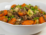 Salade de lentilles aux légumes d’hiver