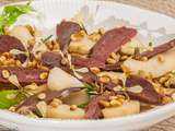 Salade de magret de canard aux poires