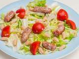 Salade de mogettes aux saucisses au muscadet