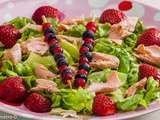 Salade de saumon aux fraises