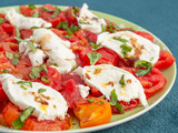 Salade de tomates – mozzarella