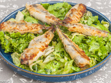 Sardines farcies à la moutarde et enroulées dans de la pâte filo
