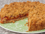 Sbriciolata aux petites prunes et à la liqueur de litchi