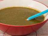 Soupe de carottes, radis noirs et cresson