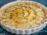 Tarte à la moutarde et aux courgettes