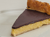 Tarte au chocolat et poires