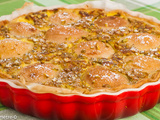 Tarte poires pistaches cerises