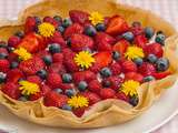 Tarte rapide ricotta fruits rouges