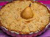 Tarte streusel aux poires