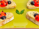 Tartines coccinelles