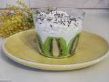 Verrine de kiwis au fromage frais et chantilly