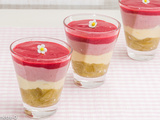 Verrine rhubarbe framboise