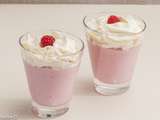 Verrines framboise chantilly