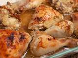 Cuisses de poulet sans huile sans friture marinées et rôties au four