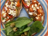 Bruschette végétariennes aux tomates cerises rôties {anti-canicule}